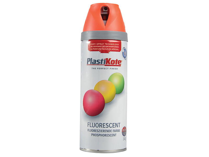 PlastiKote 440.0001902.076 Twist & Spray Fluorescent Orange 400ml