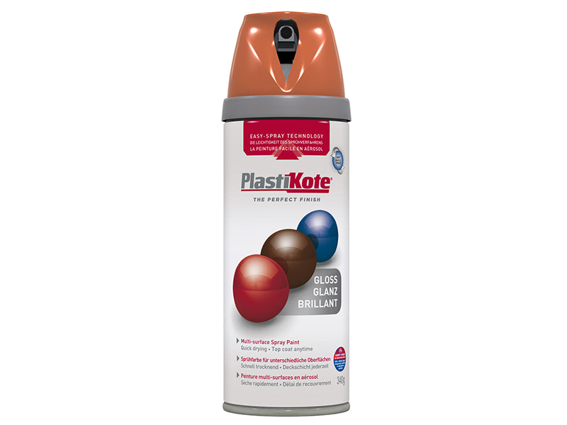 PlastiKote 440.0021106.076 Twist & Spray Gloss Orange 400ml