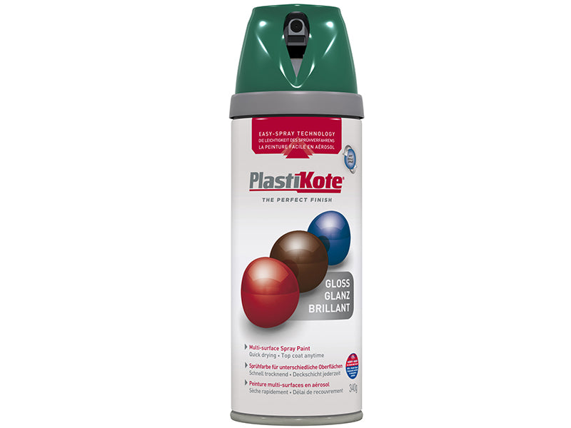 PlastiKote 440.0021109.076 Twist & Spray Gloss Lawn Green 400ml