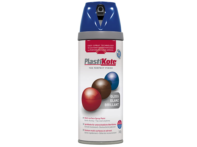 PlastiKote 440.0021111.076 Twist & Spray Gloss Pacific Blue 400ml