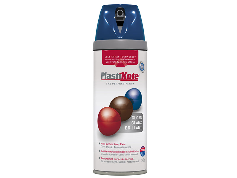 PlastiKote 440.0021112.076 Twist & Spray Gloss Royal Blue 400ml
