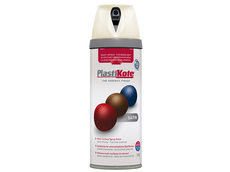 PlastiKote 440.0022102.076 Twist & Spray Satin Porcelain 400ml