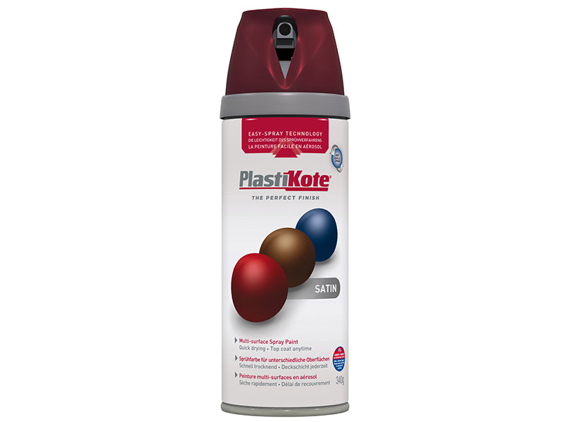 PlastiKote 440.0022105.076 Twist & Spray Satin Wine Red 400ml