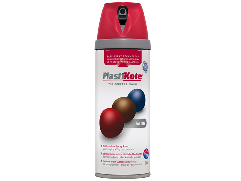 PlastiKote 440.0022106.076 Twist & Spray Satin Real Red 400ml