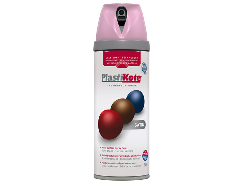 PlastiKote 440.0022107.076 Twist & Spray Satin Cameo Pink 400ml