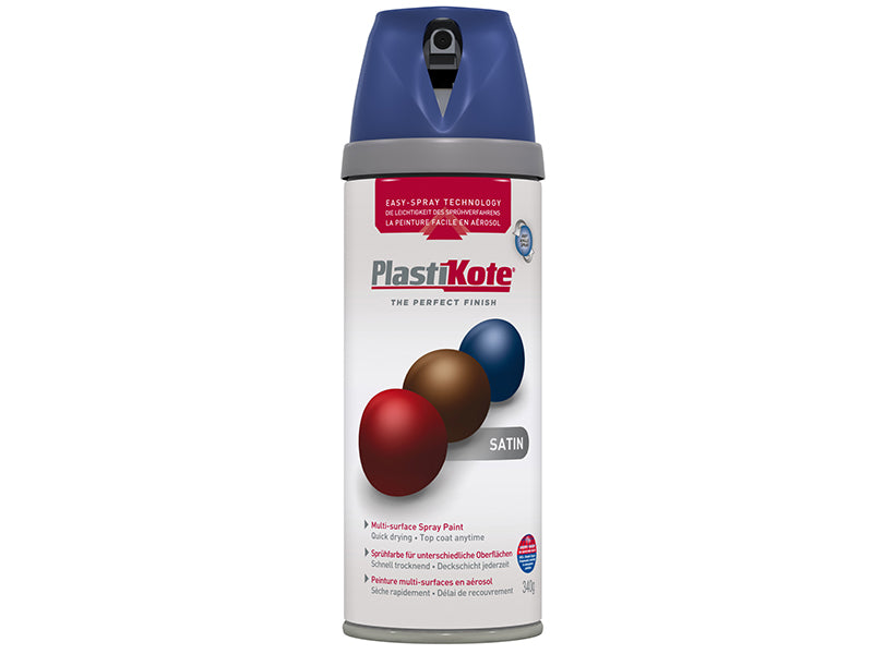 PlastiKote 440.0022111.076 Twist & Spray Satin Night Navy 400ml