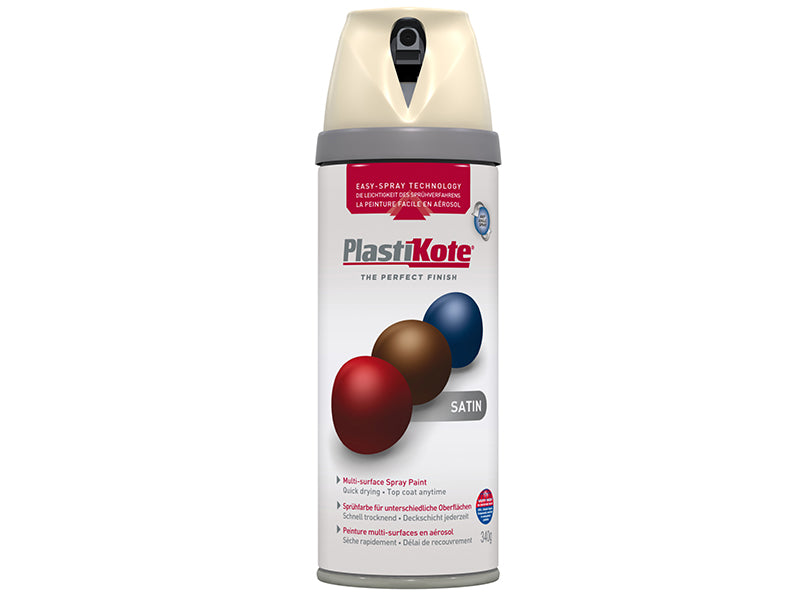 PlastiKote 440.0022114.076 Twist & Spray Satin Grey Beige 400ml