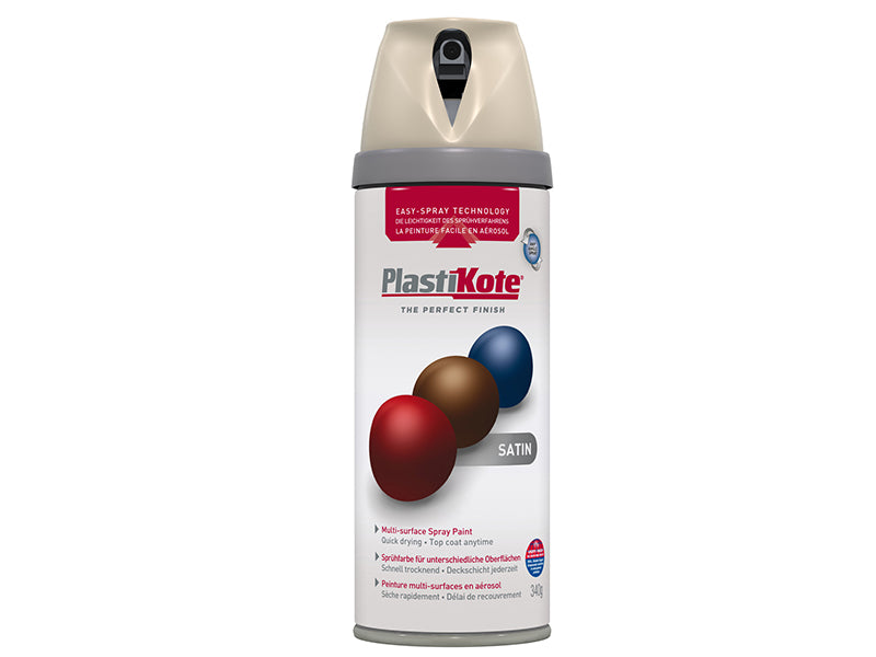PlastiKote 440.0022123.076 Twist & Spray Satin Warm Grey 400ml