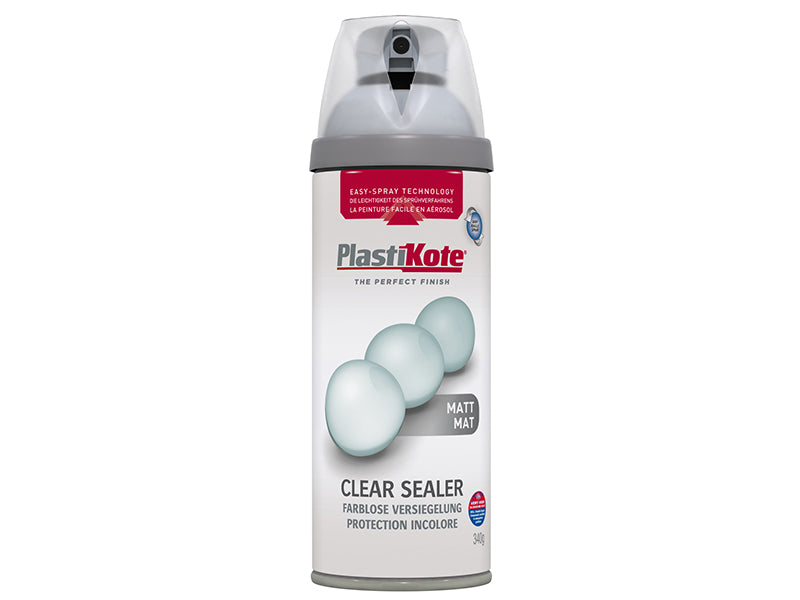 PlastiKote 440.0024002.076 Twist & Spray Matt Clear Sealer 400ml