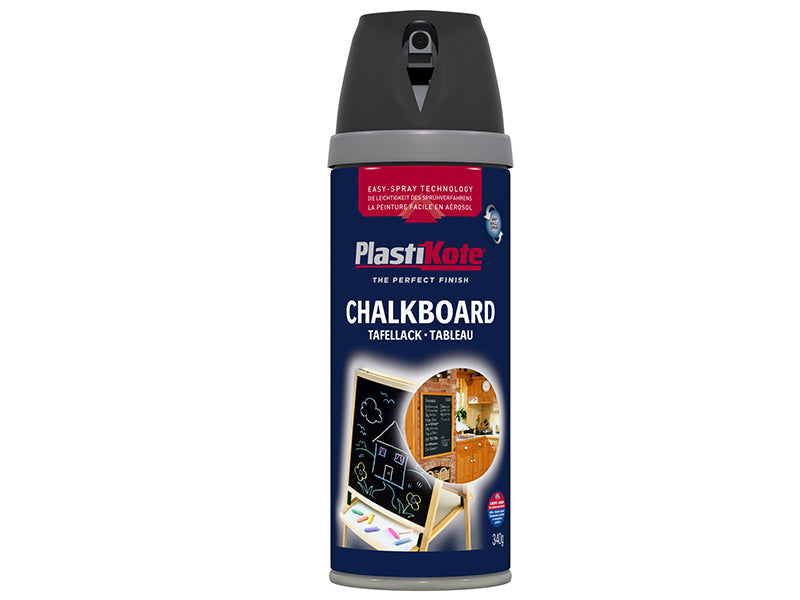 PlastiKote 440.0026001.076 Twist & Spray Chalkboard Paint Black 400ml