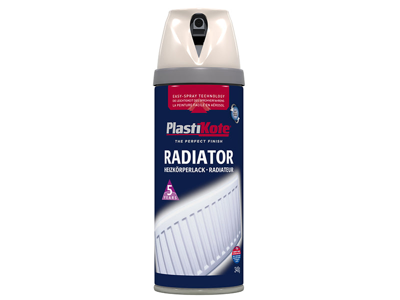 PlastiKote 440.0026101.076 Twist & Spray Radiator Magnolia 400ml
