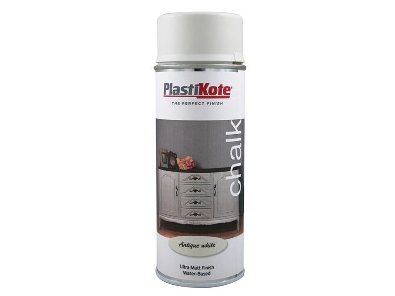 PlastiKote 440.0027107.076 Chalk Finish Spray Antique White 400ml