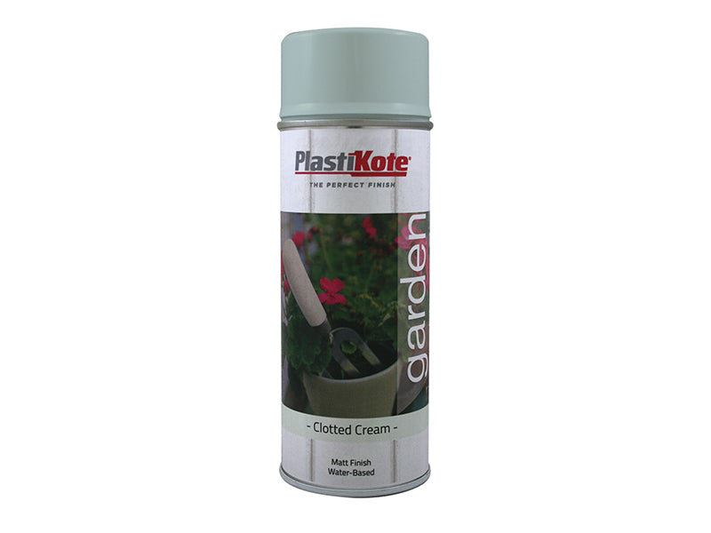 PlastiKote 440.0027204.076 Garden Colours Spray Paint Clotted Cream 400ml