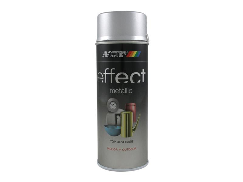 PlastiKote 302504 Deco Effect Metallic Spray Paint Silver 400ml