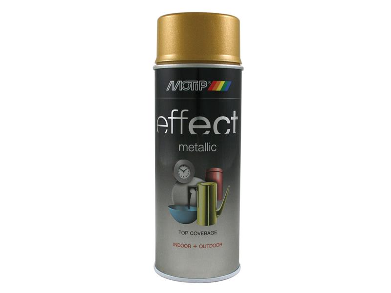 PlastiKote 302505 Deco Effect Metallic Spray Paint Gold 400ml