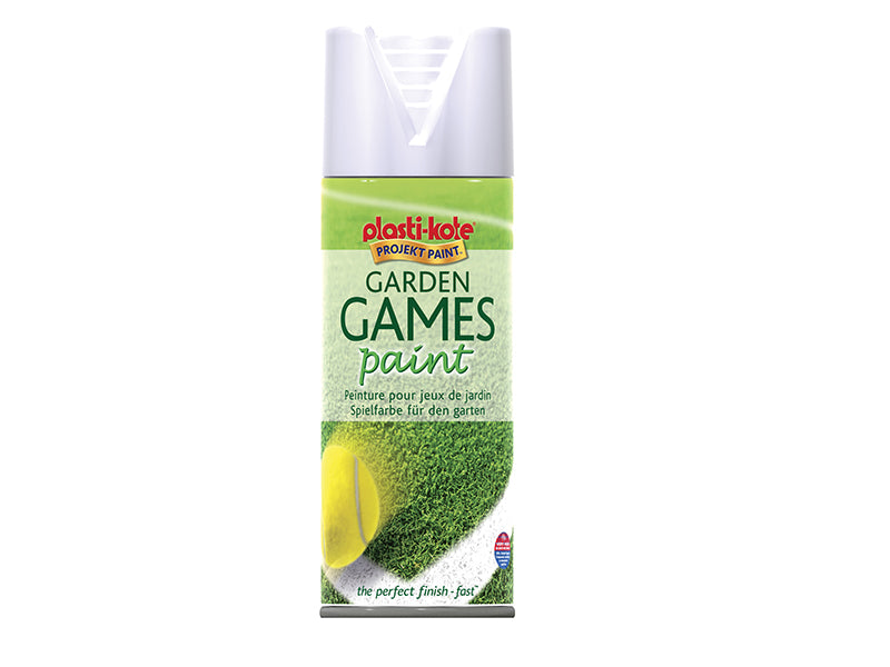 PlastiKote 440.0004376.076 Garden Games Spray Paint White 400ml
