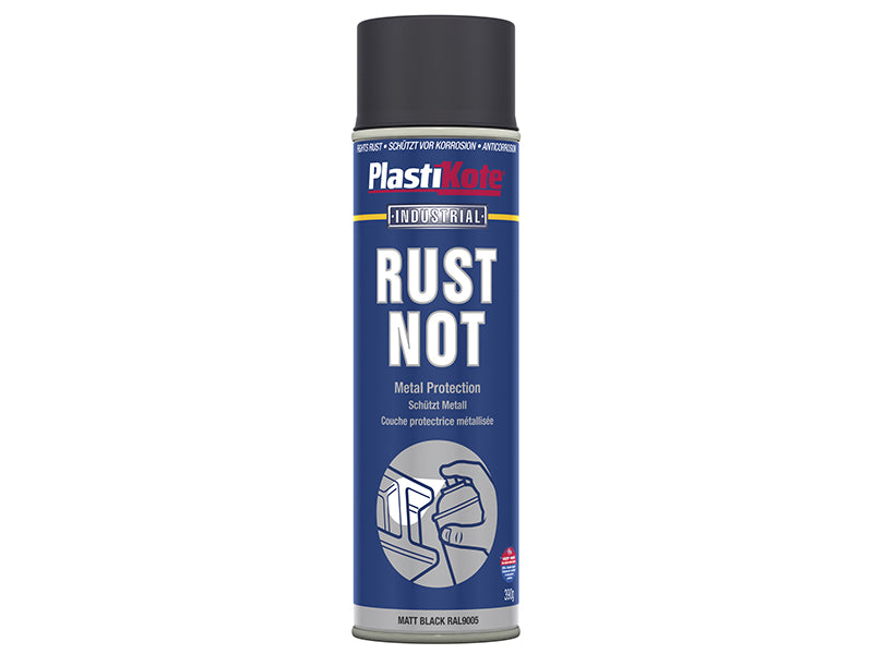 PlastiKote 440.0000784.077 Rust Not Spray Matt Black 500ml