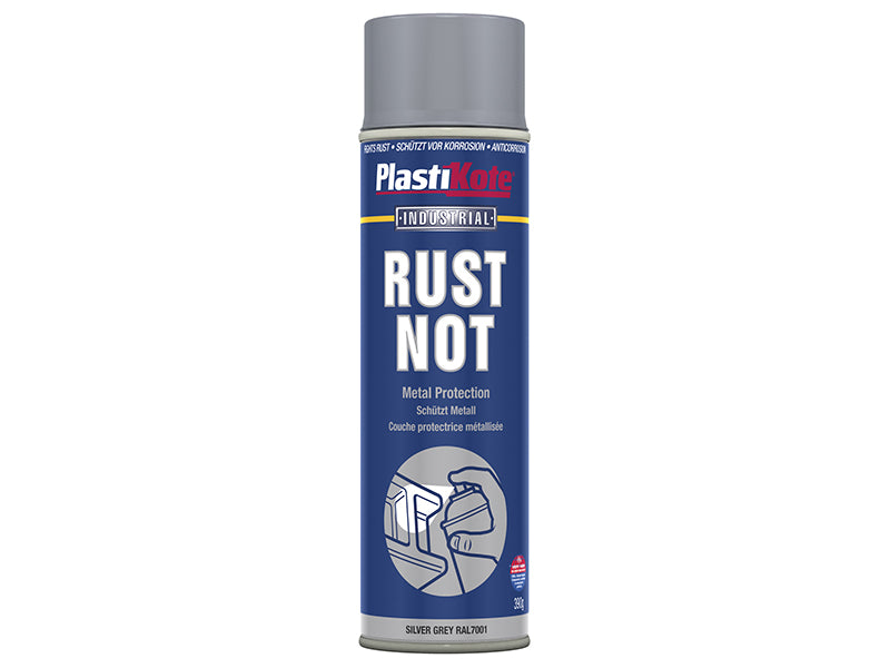PlastiKote 440.0000791.077 Rust Not Spray Matt Silver Grey 500ml