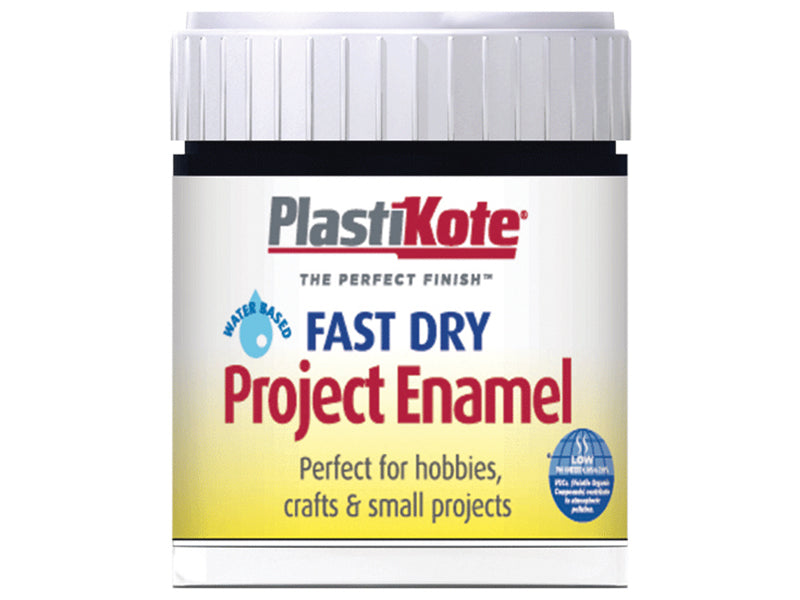 PlastiKote 440.0000001.067 Fast Dry Enamel Paint B1 Bottle Gloss Black 59ml