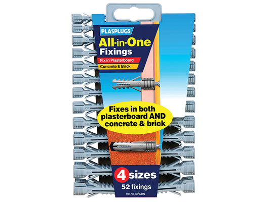 Plasplugs MFA500CC MFA 500 All-In-One Fixings Assorted (52)