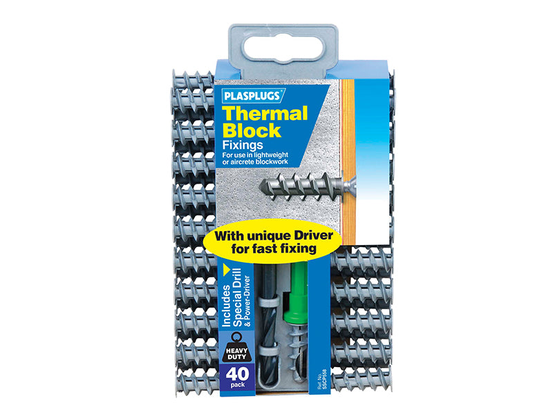 Plasplugs SSCP558CC Thermal Block Fixings (40)