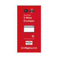 DL P/Seal Wht 80gsm Env Pack 5 x50