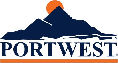 Portwest PW340ONR46 -  sz 46 PW3 Hi-Vis Work Trousers - Orange/Navy