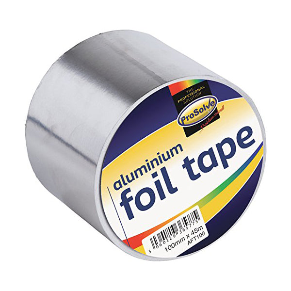 Prosolve Aluminium Foil Tape Roll Heat Insulation Reflective Duct Self Adhesive