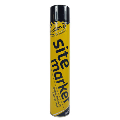 Prosolve SiteMarker 750ml Black Line Marking Spray paint survey builders marker Sports Grounds