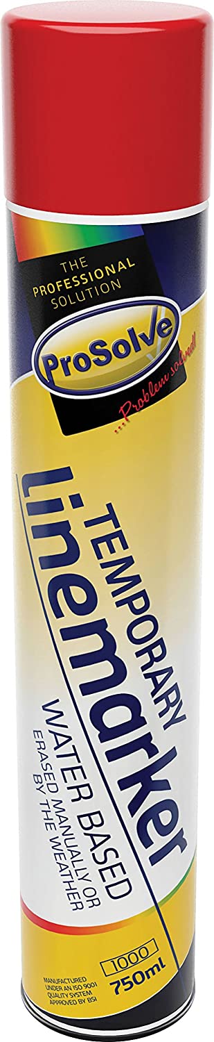 Prosolve Red Temporary Line Marking Construction Spray Paint 750ml