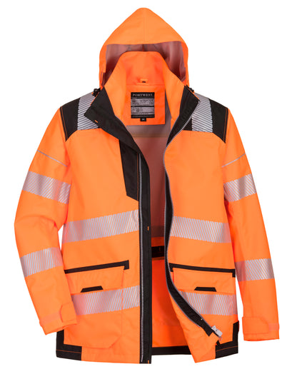 Portwest PW367OBRXXL -  sz 2XL  PW3 Hi-Vis 5-in-1 jacket Orange/Black