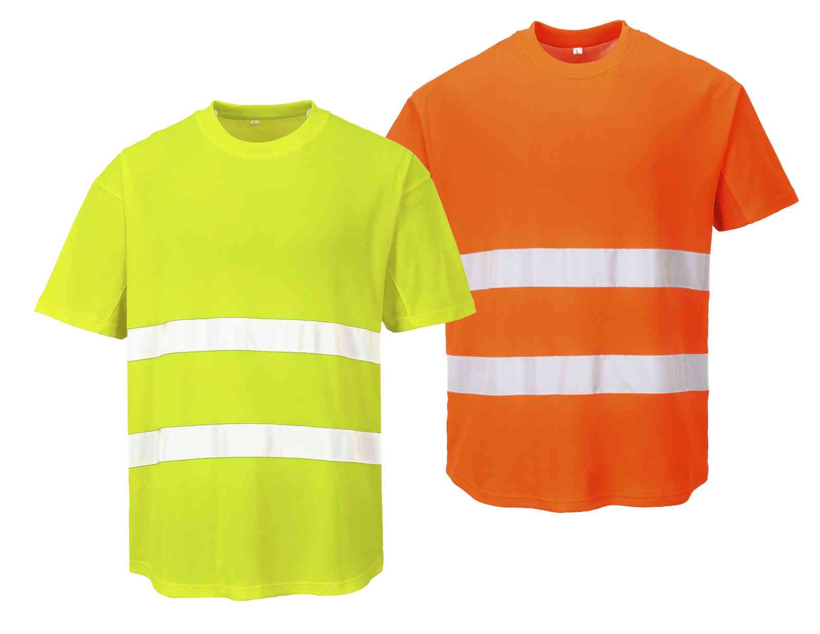 Portwest C394 - Mesh T-Shirt Hi Vis Workwear - Orange Yellow