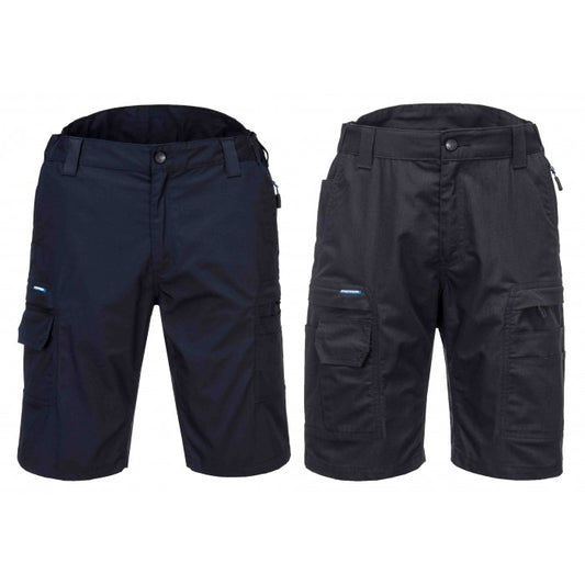 Portwest KX340 -  KX3 Ripstop Shorts - Black & Navy