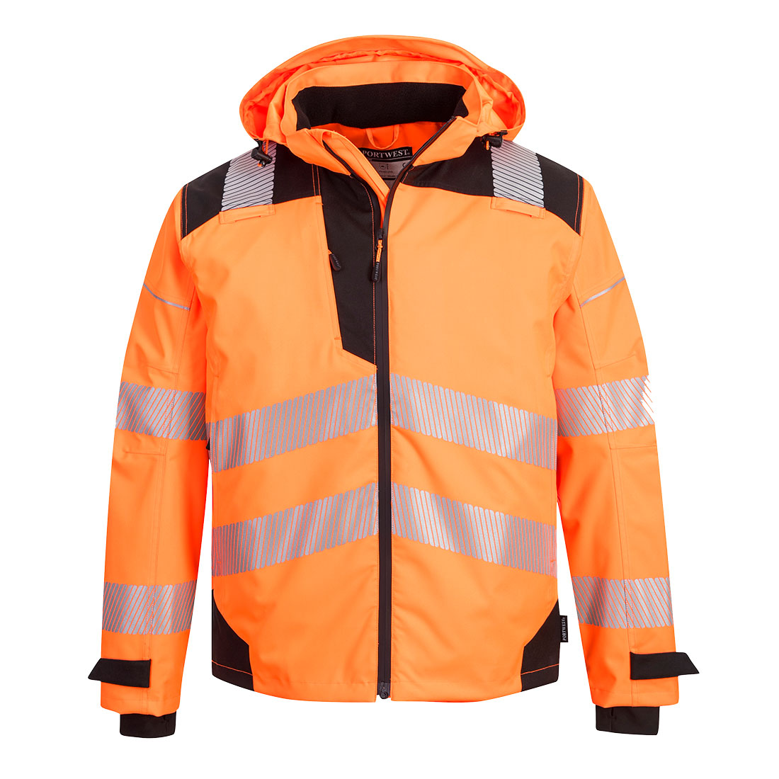Portwest PW360OBRXXL -  sz XXL  PW3 Extreme Breathable Rain Jacket Orange/Black