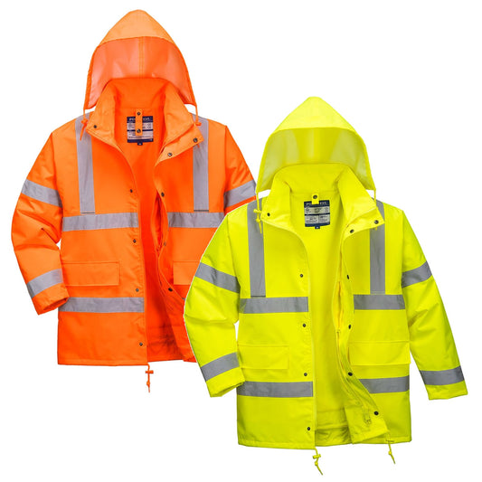 Portwest S468 - Hi-Vis 4-in-1 Traffic Jacket - Orange