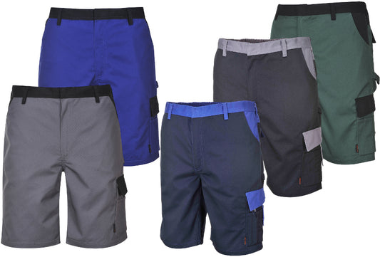 Portwest TX37 -  sz L Cologne Shorts - Green Black Navy Grey Royal