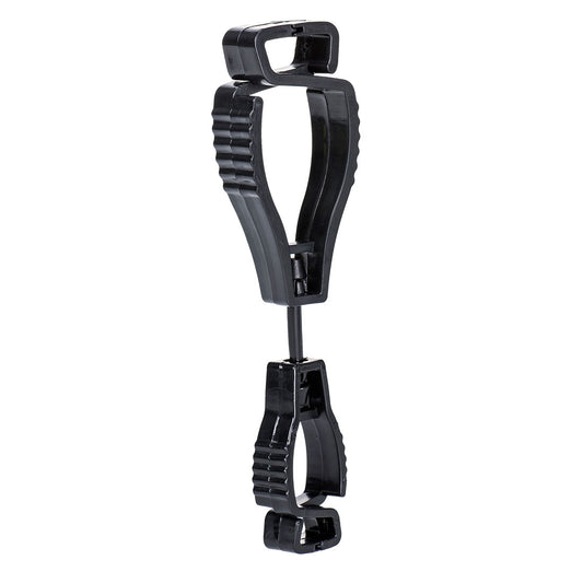 Portwest A002 - Black Metal Free Safety Glove Clip Holder Hanger Work Clamp