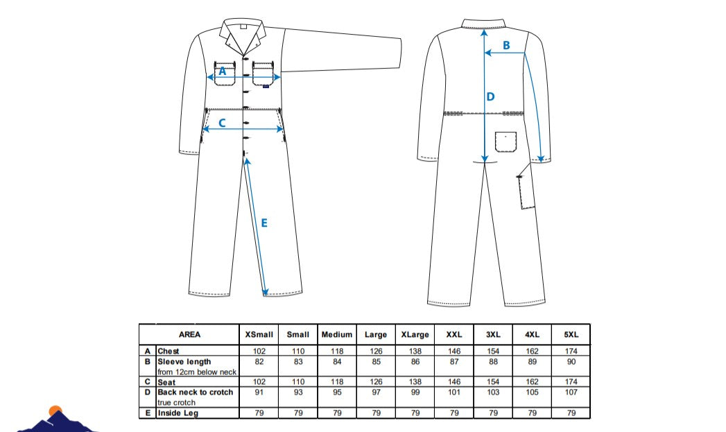 PORTWEST S999 sz XL (tall) Navy Work Euro Boiler Suit Coverall Overall PPE Mechanic