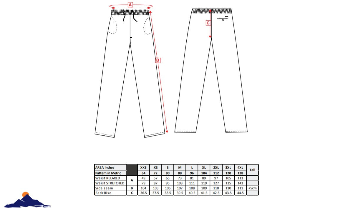 Portwest C073 - Black Sz M MeshAir Pro Chef Trouser Kitchen Staff