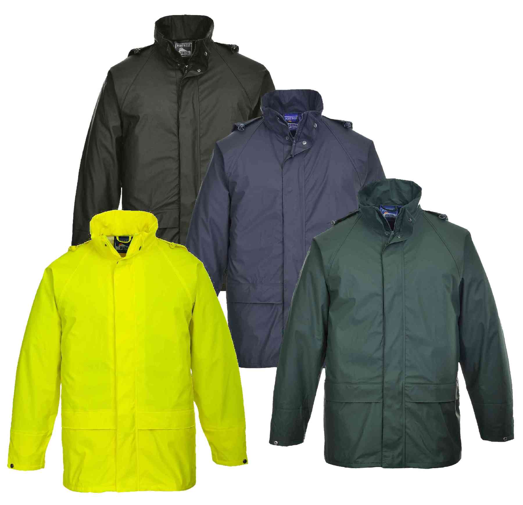 Portwest S450 Sealtex Classic Jacket Waterproof Rain Coat Parka Work Wear