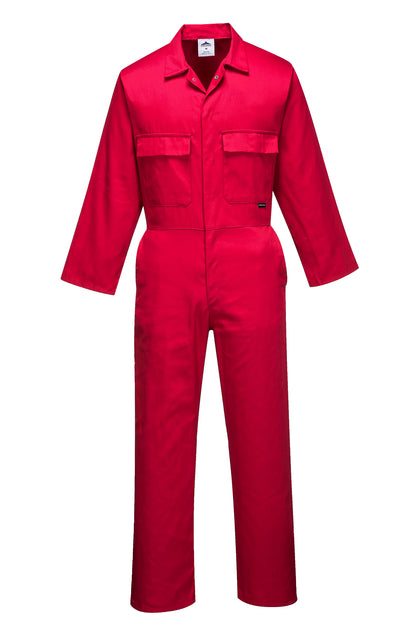 PORTWEST S999 sz S Red Work Euro Boiler Suit Coverall Overall PPE Mechanic