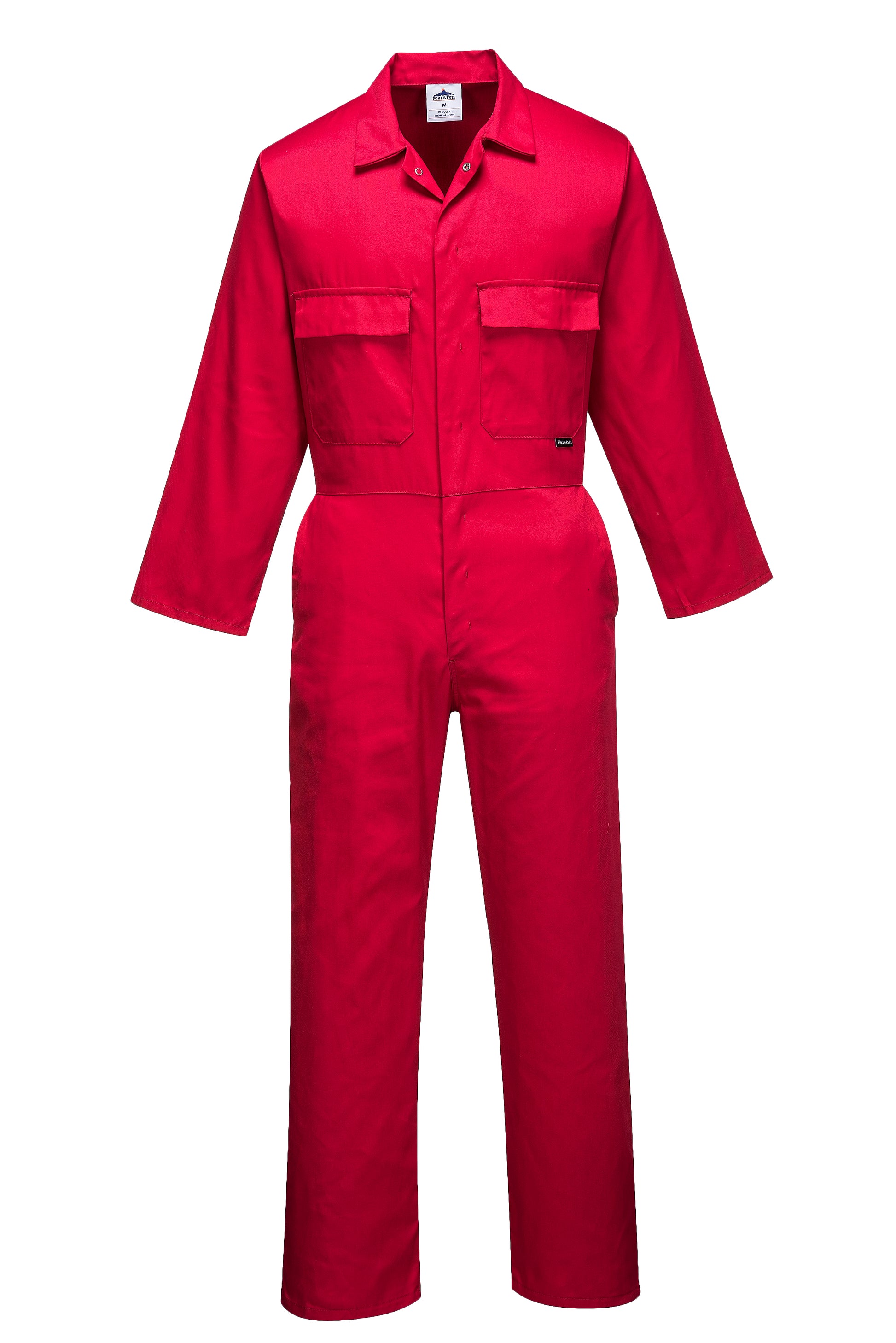 PORTWEST S999 sz M Red Work Euro Boiler Suit Coverall Overall PPE Mechanic