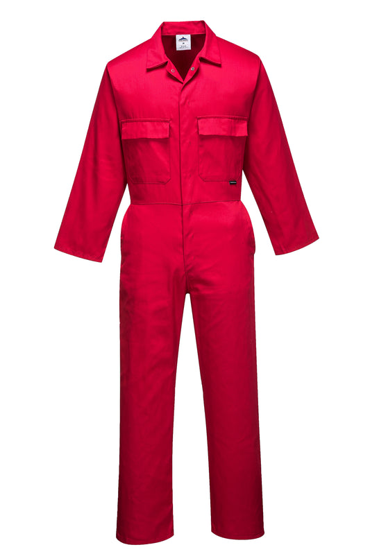 PORTWEST S999 sz XL Red Work Euro Boiler Suit Coverall Overall PPE Mechanic