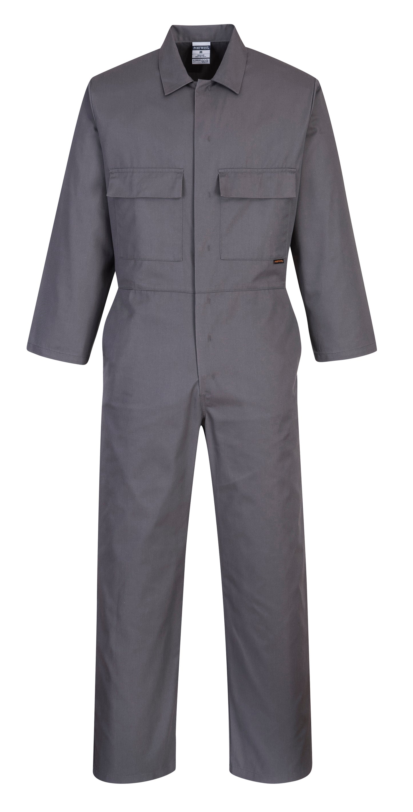 PORTWEST S999 sz XL Grey Work Euro Boiler Suit Coverall Overall PPE Mechanic