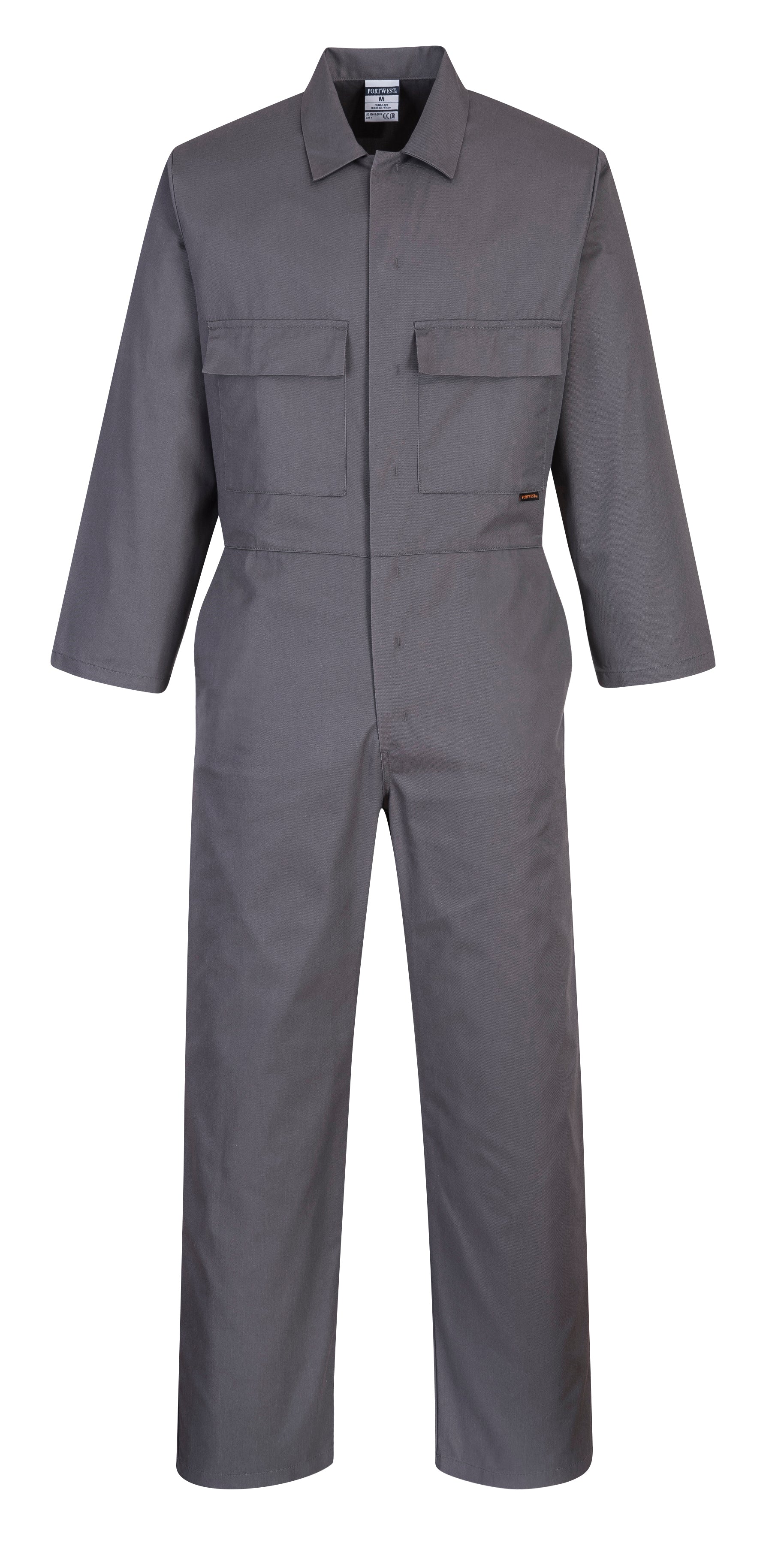 PORTWEST S999 sz XL Grey Work Euro Boiler Suit Coverall Overall PPE Mechanic