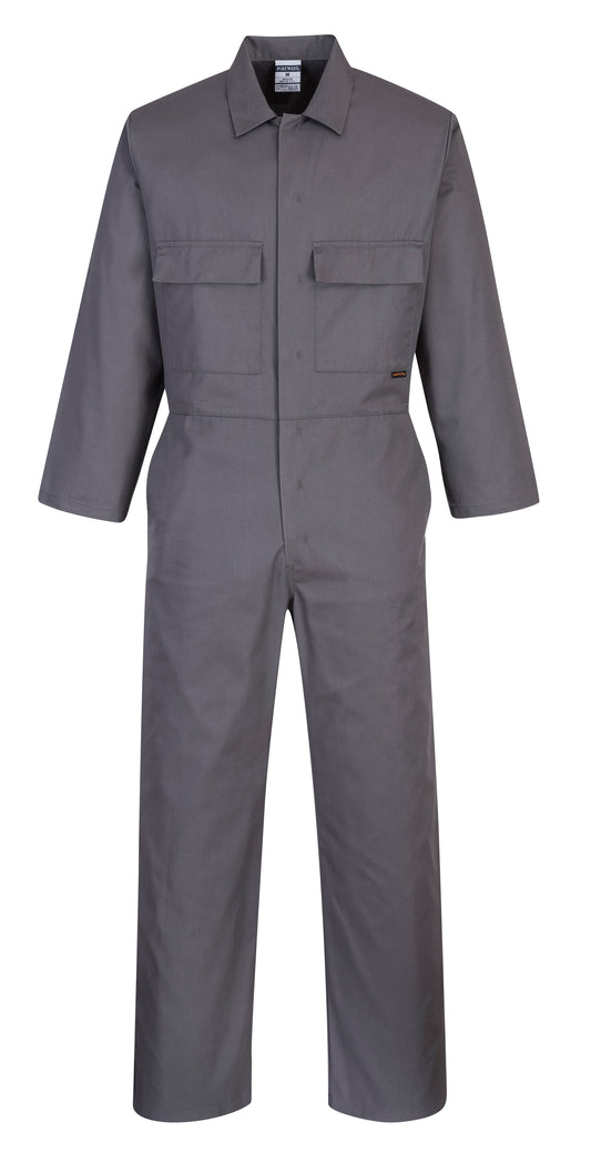 PORTWEST S999 sz S Grey Work Euro Boiler Suit Coverall Overall PPE Mechanic