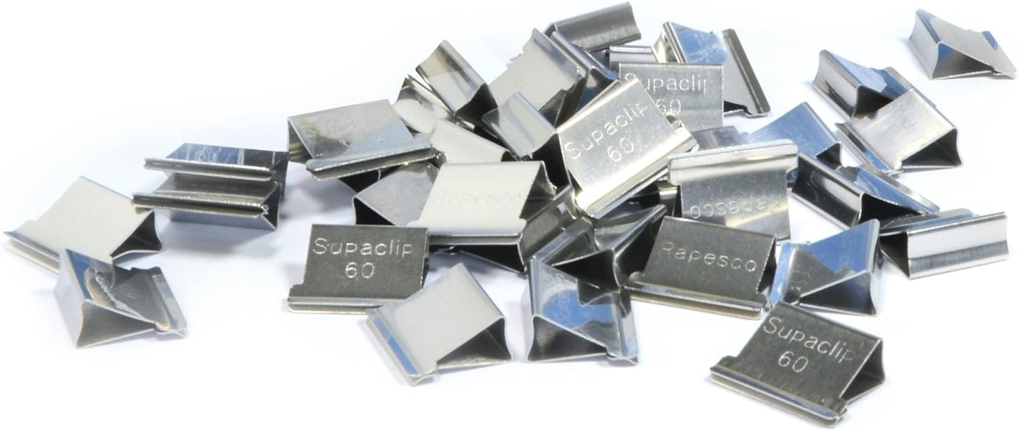 Rapesco 1300A Supaclip 60 Kit, Dispenser and 100 Stainless Steel Refill Clips
