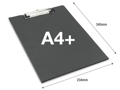 Rapesco 1520A Business Pack: 10 Fold Over Clipboards, A4+, Black
