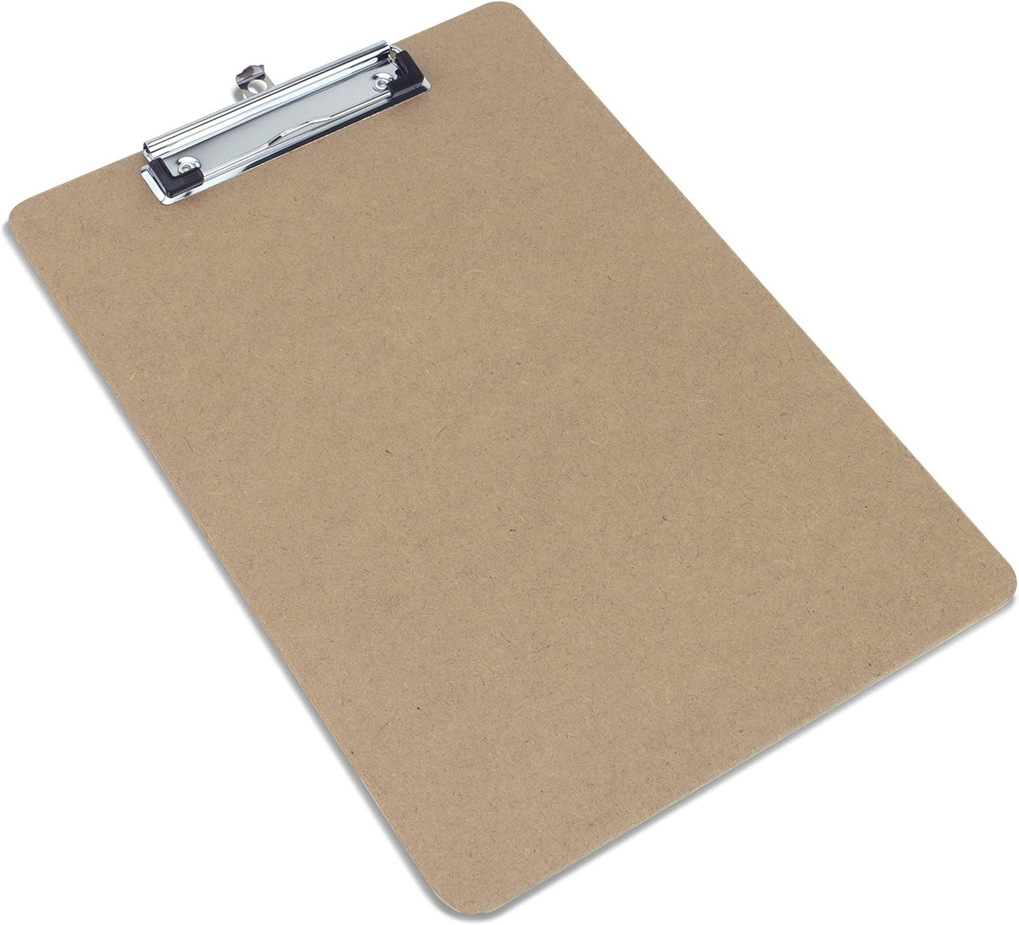 Rapesco 1601 A4 Hardboard Clipboard with Low Profile Clip, Pack of 12