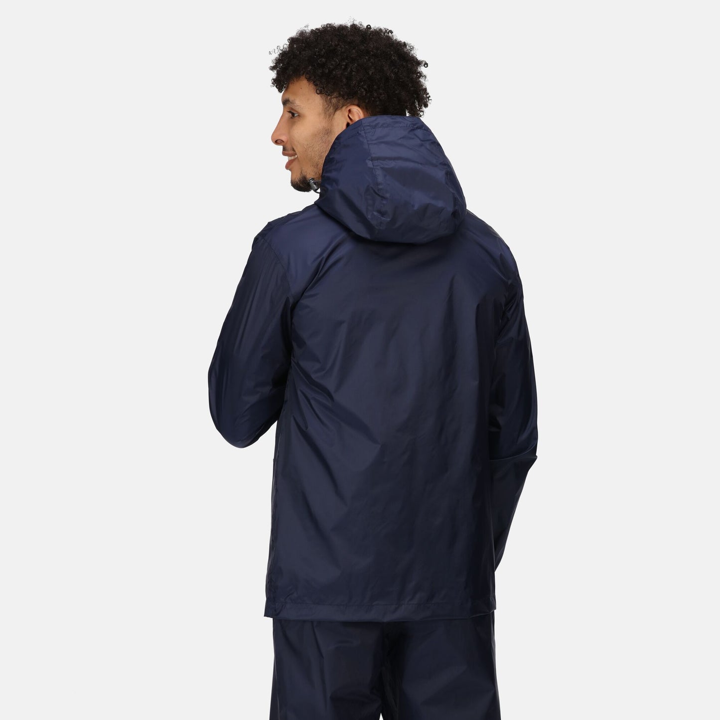 Regatta TRW248 | Pro Packaway Mens Waterproof Jacket | Black and Navy